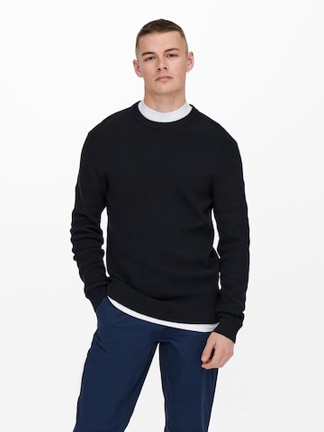 Only & Sons Sweater 'Phill' in Blue: front