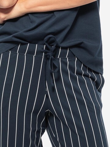 SCHIESSER Pajama 'Organic Cotton' in Blue