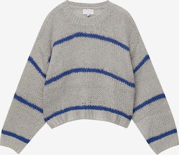 Pull-over Pull&Bear en gris : devant