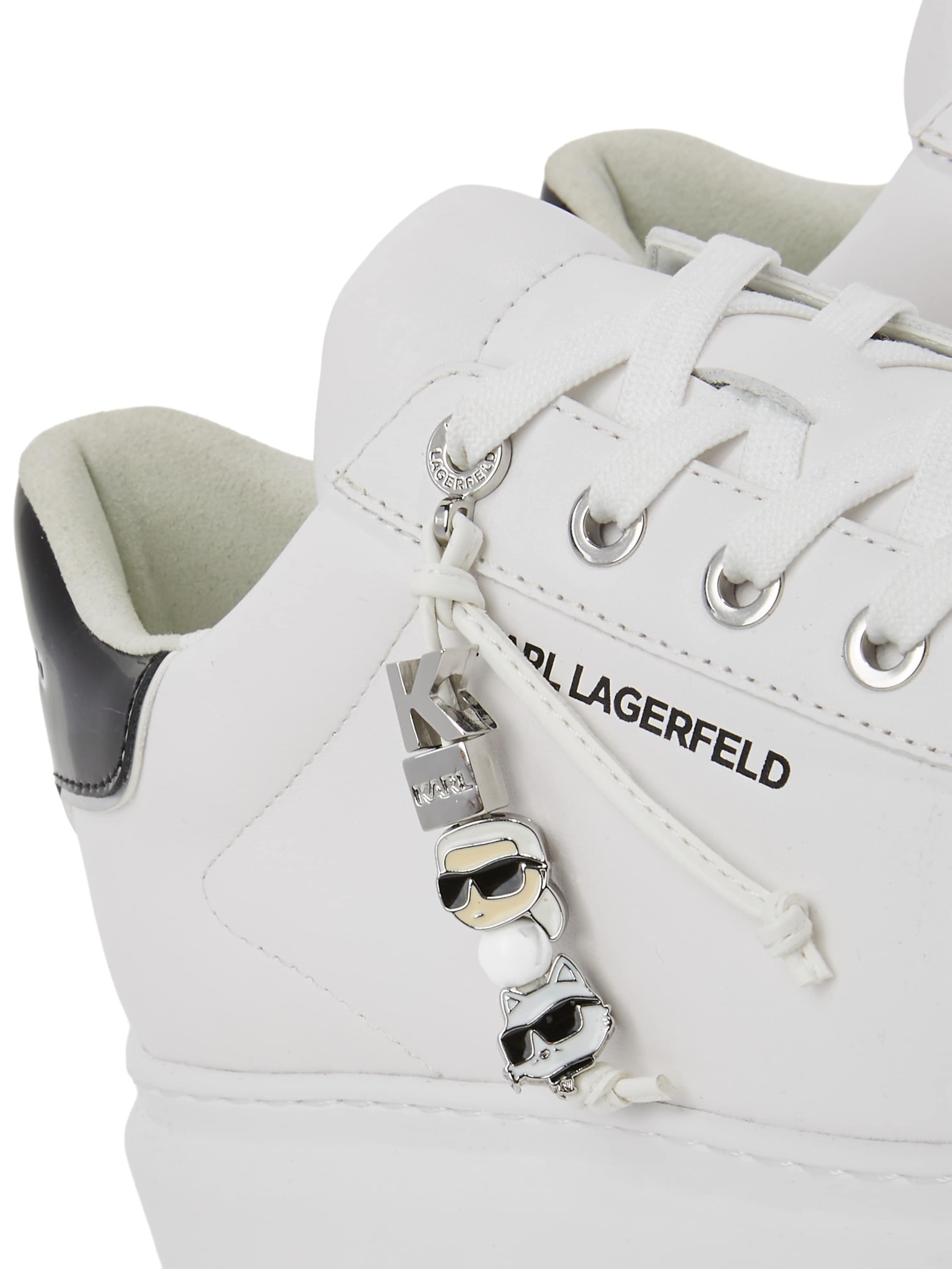 Karl Lagerfeld Σνίκερ χαμηλό σε λευκό