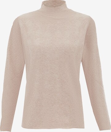 LEOMIA Pullover in Beige: predná strana