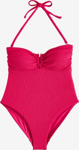 rožinė Next Bandeau Maudymosi kostiumėlis: priekis