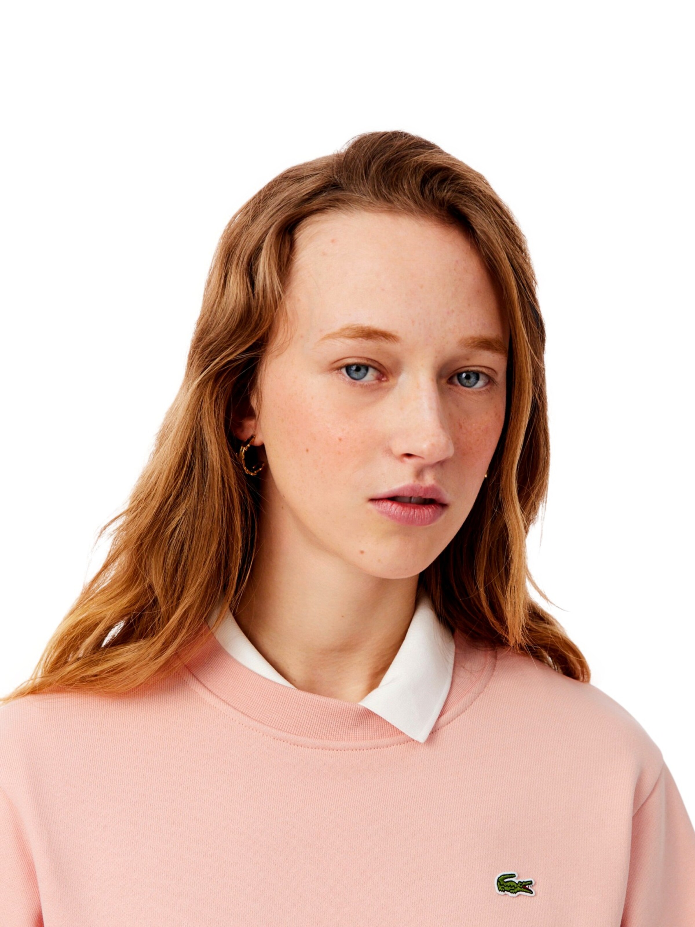 Felpa di LACOSTE in rosa