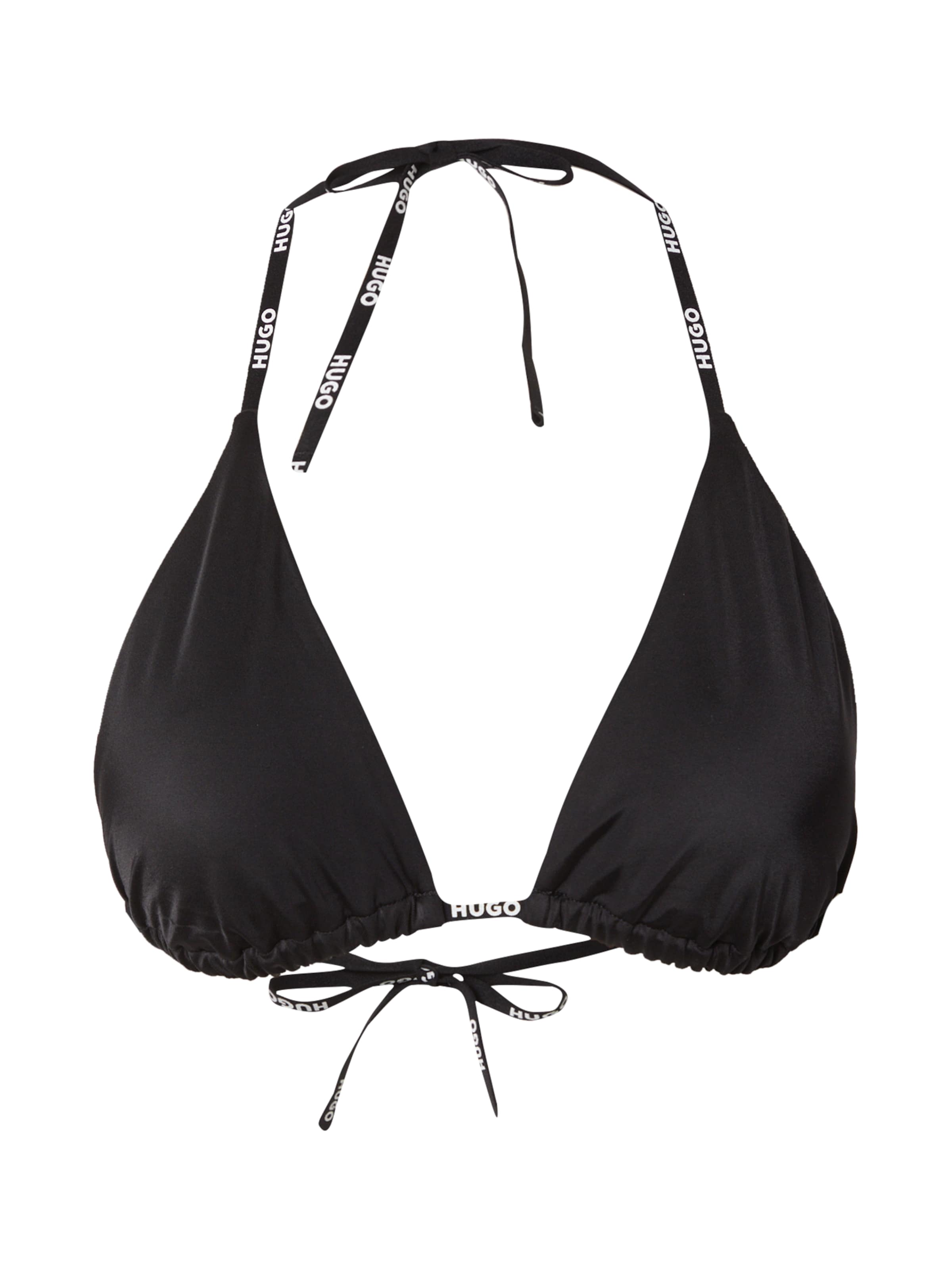 HUGO Háromszög Bikini felső 'PURE' - fekete: elől