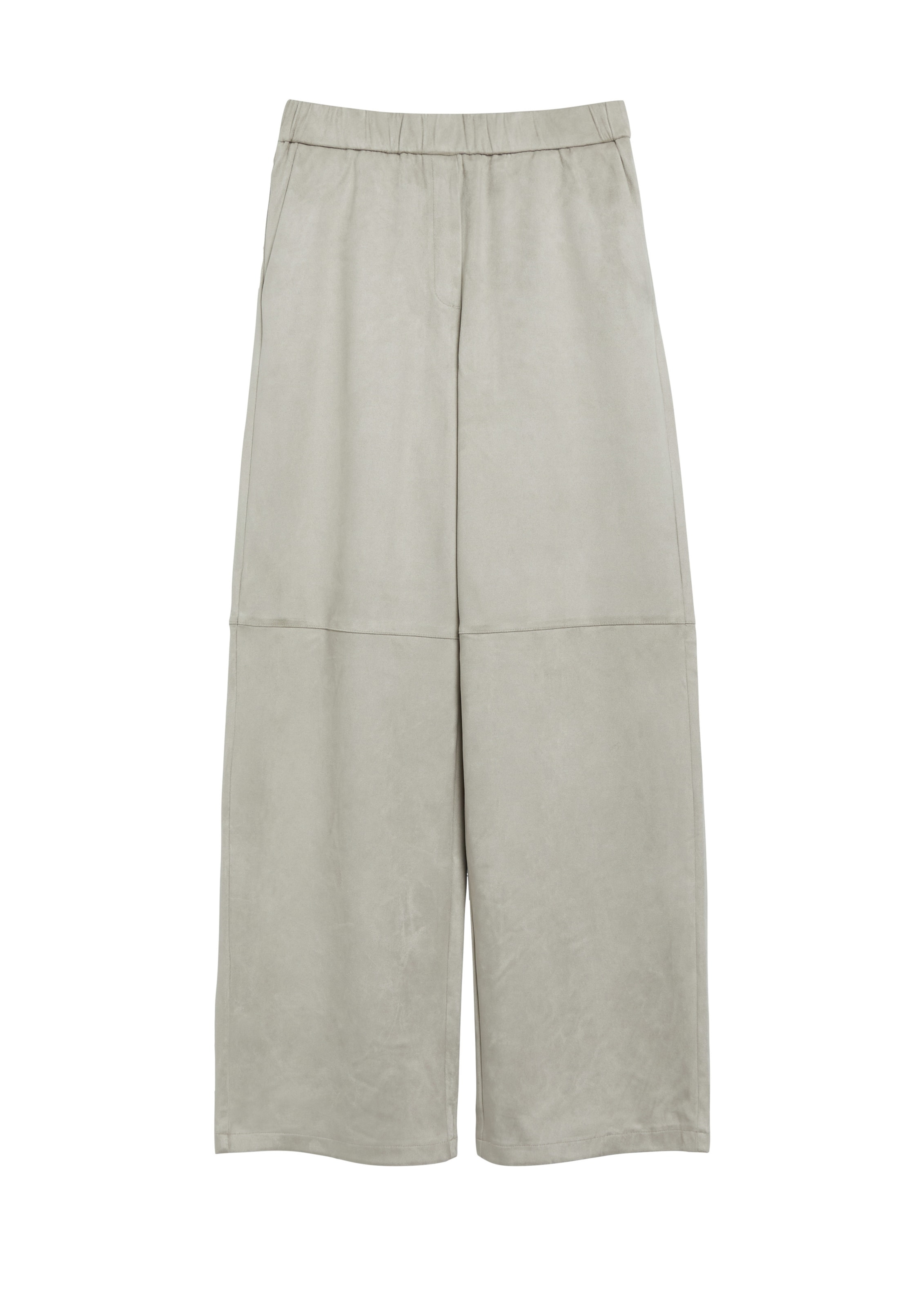 s.Oliver Wide leg Broek in Beige: voorkant