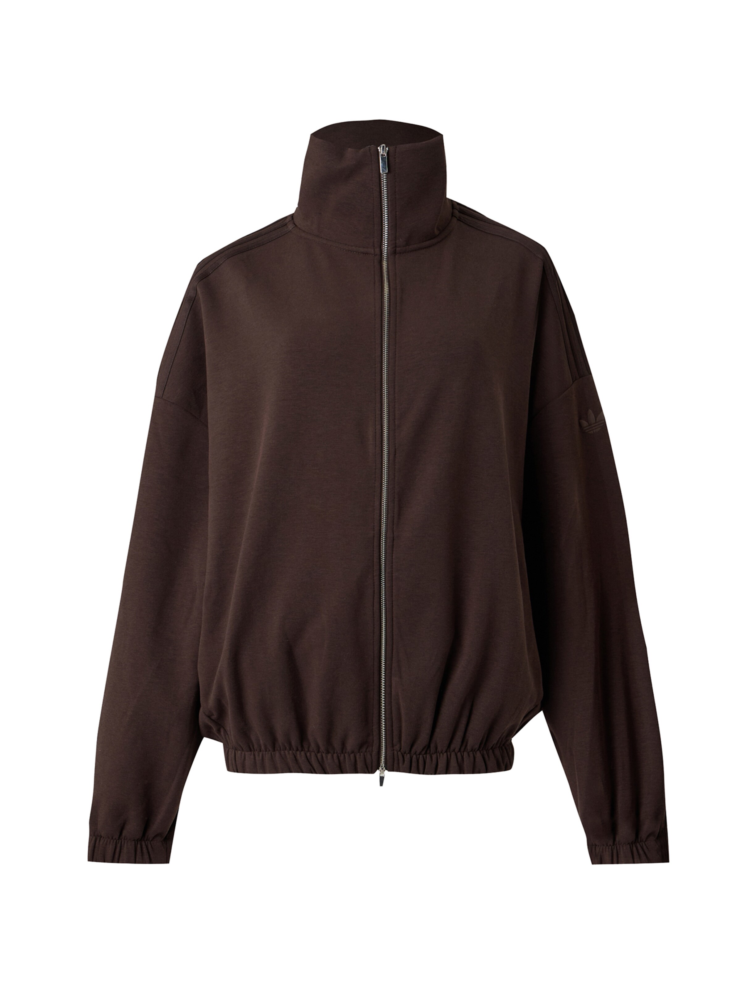 ADIDAS ORIGINALS Sweat jacket in Brown: front