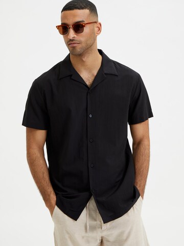 Comfort fit Camicia 'REGAIR' di SELECTED HOMME in nero