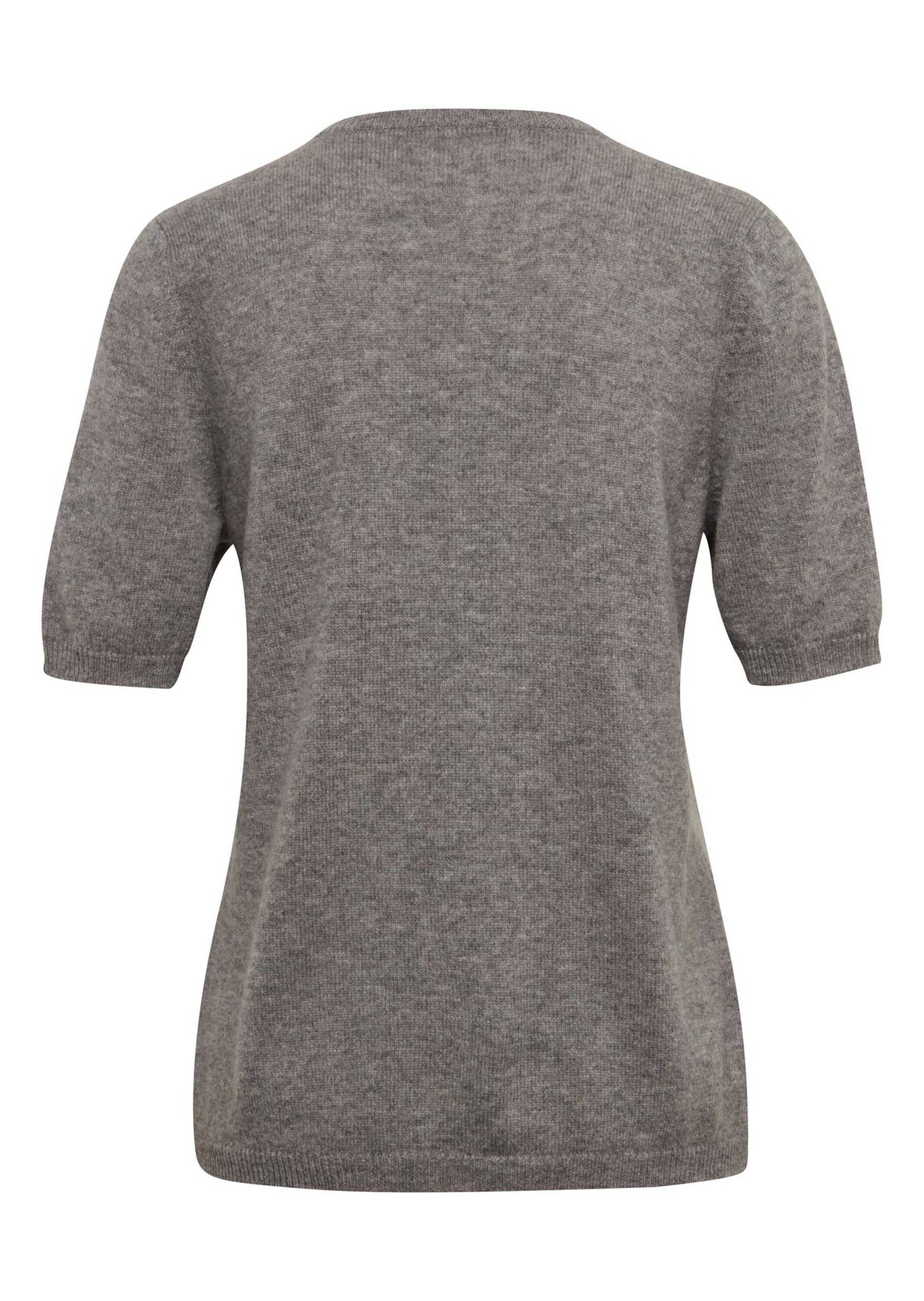 Goldner Pullover in Grau