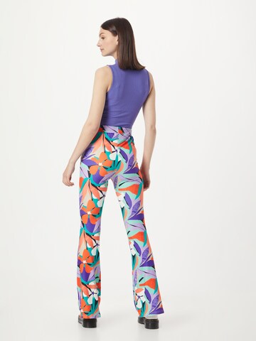 Colourful Rebel Flared Broek in Gemengde kleuren