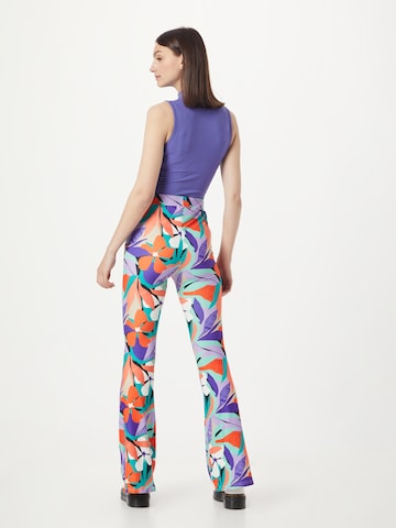 Colourful Rebel Flared Pants in Mixed colors