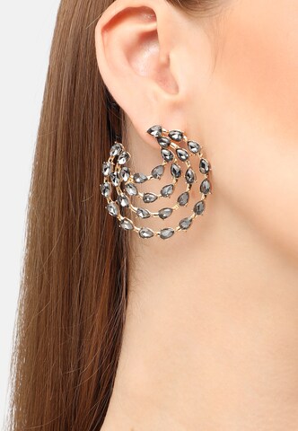 SOHI Earrings ' Ethel ' in Grey: front