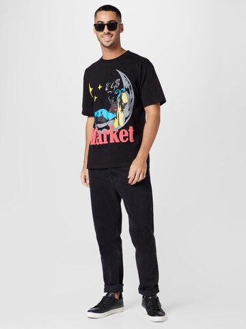 MARKET - Camiseta 'Man On Moon' en negro