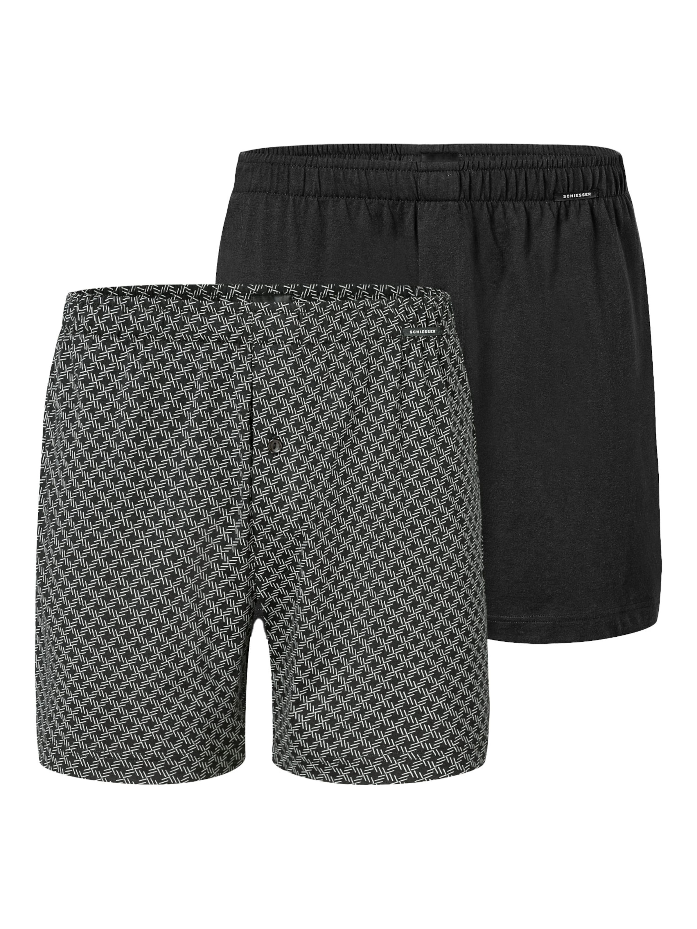 SCHIESSER Boxer shorts ' Basic ' in Grey: front