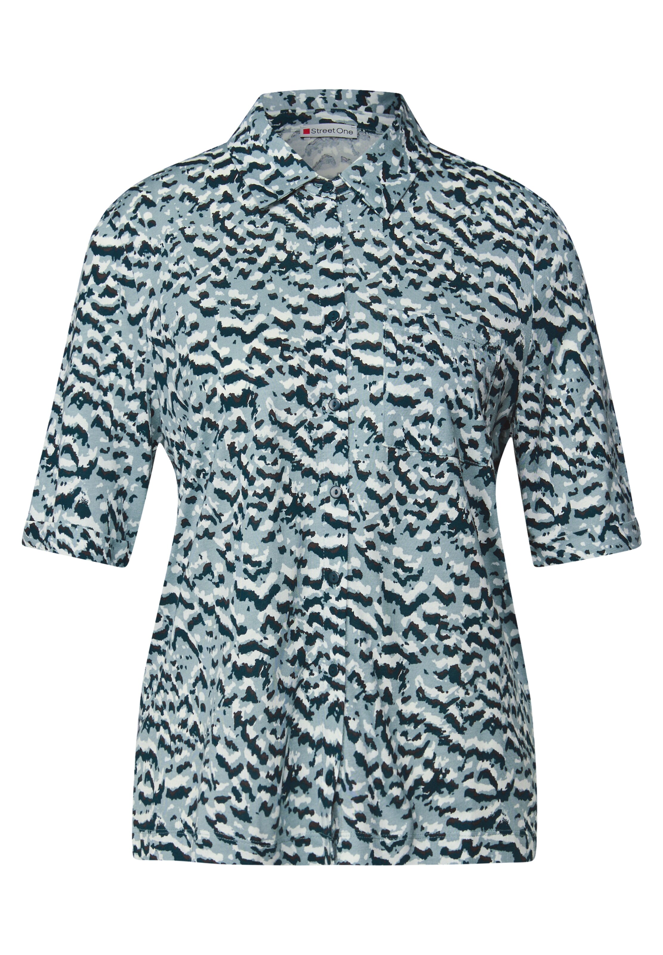 STREET ONE Blouse in Blue: front