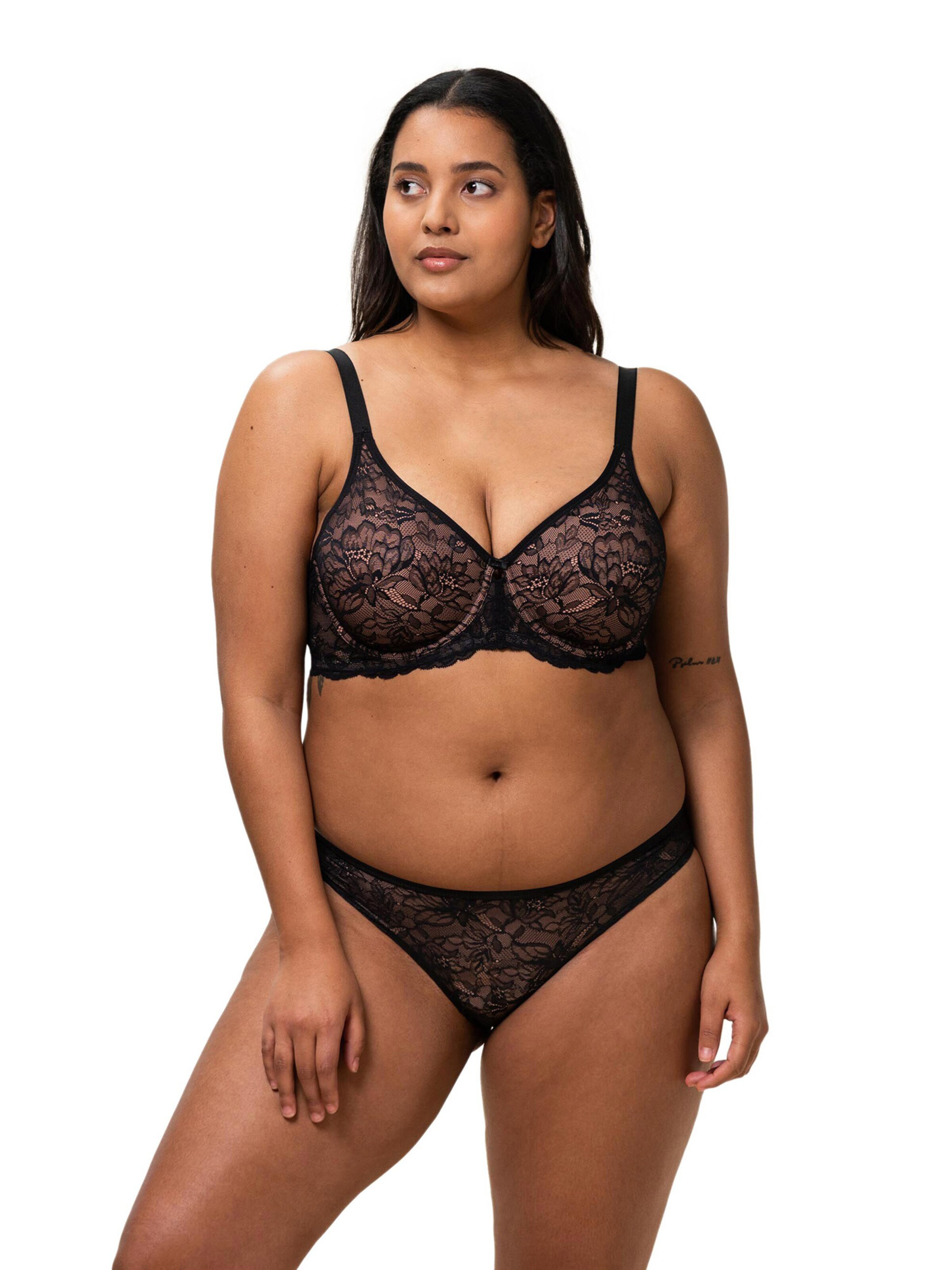 T-shirt Reggiseno 'Amourette Charm' di TRIUMPH in nero: frontale