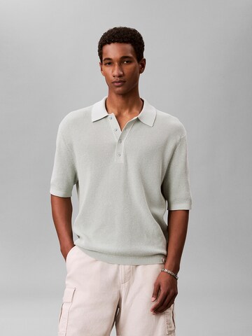 Pull-over Calvin Klein Jeans en vert : devant