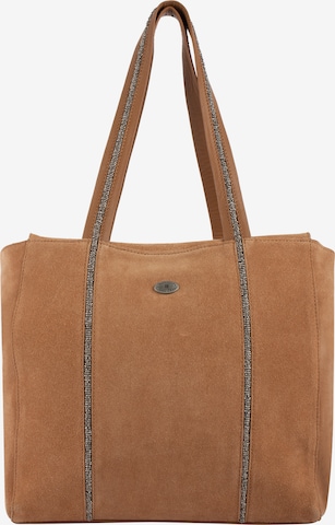 DreiMaster Vintage Shopper in Bruin: voorkant