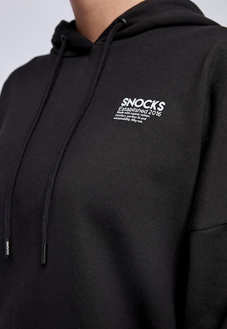 SNOCKS Sweatshirt in Schwarz