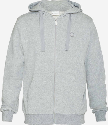 KnowledgeCotton Apparel Sweatjacke in Grau: predná strana