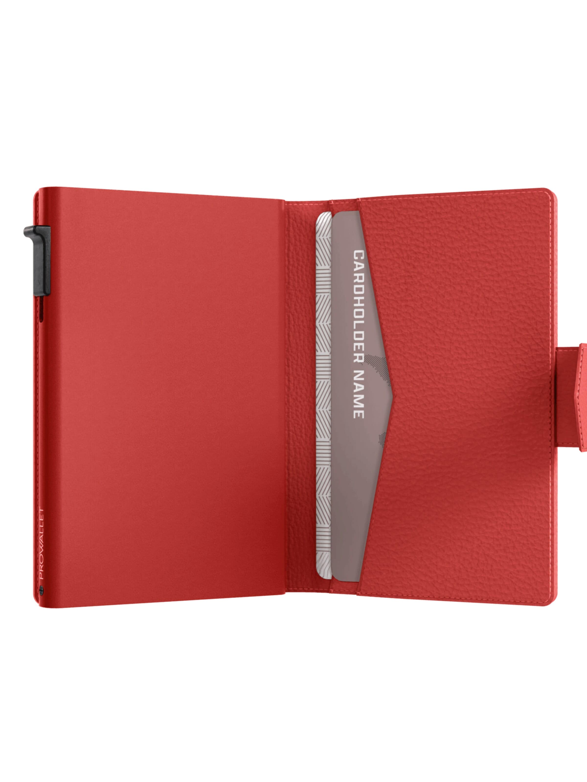 Porte-monnaies 'Pasjeshouder Plus Pebble' Prowallet en rouge