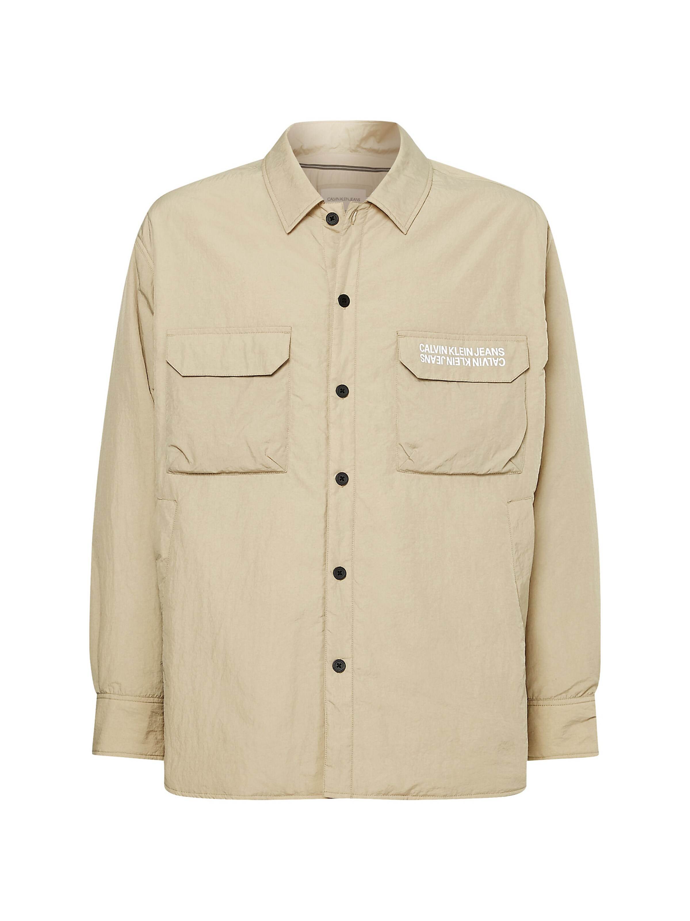 Calvin Klein Jeans Jacke in Beige: Vorderseite
