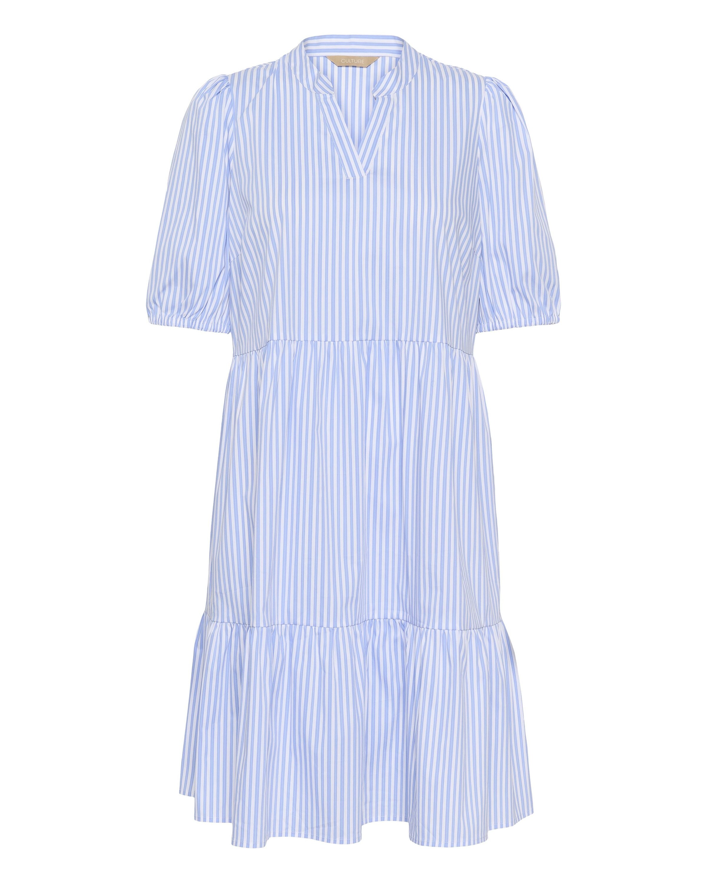 CULTURE - Vestidos camiseiros em azul: frente