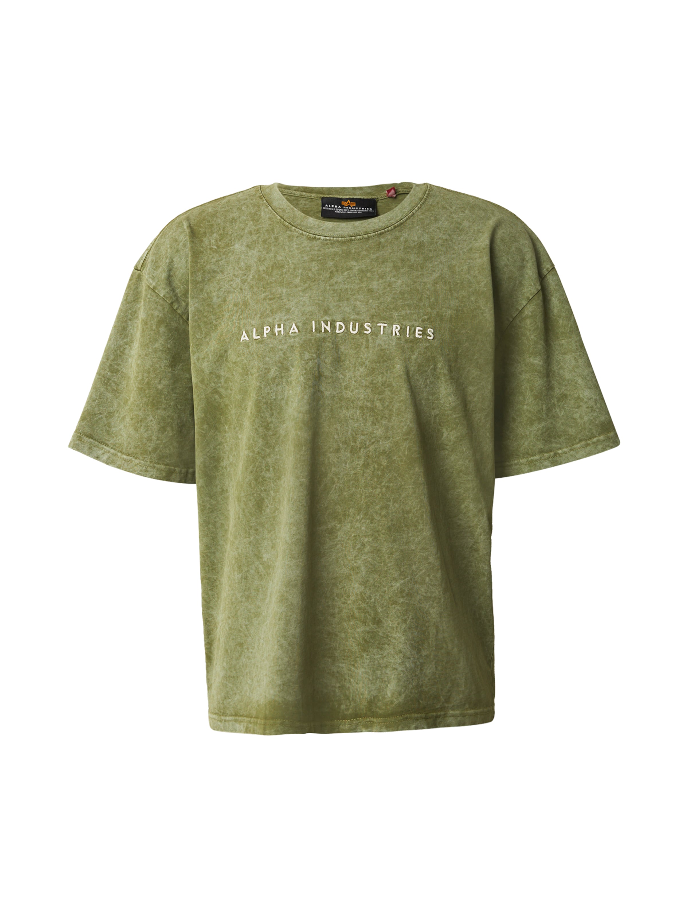 Maglietta di ALPHA INDUSTRIES in verde: frontale