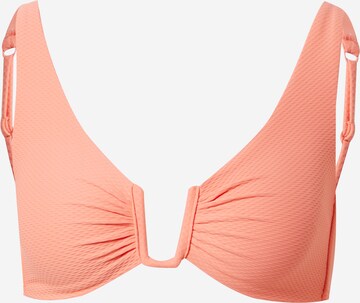 Hunkemöller Triangel Bikinitop in Orange: predná strana