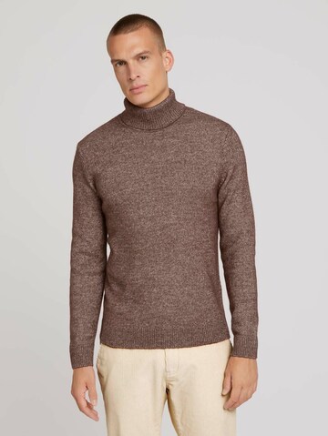 TOM TAILOR Sweater in Brown