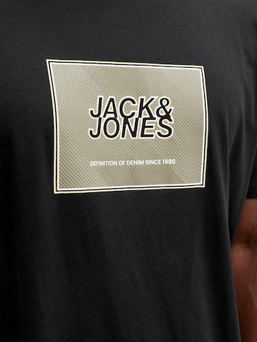 Jack & Jones Plus Μπλουζάκι 'JJRain' σε μαύρο