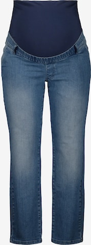 Ulla Popken Regular Jeans in Blauw: voorkant