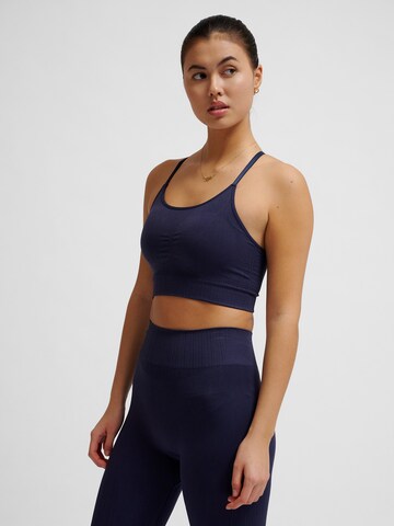 Hummel Bralette Sports bra 'MT Define' in Blue: front
