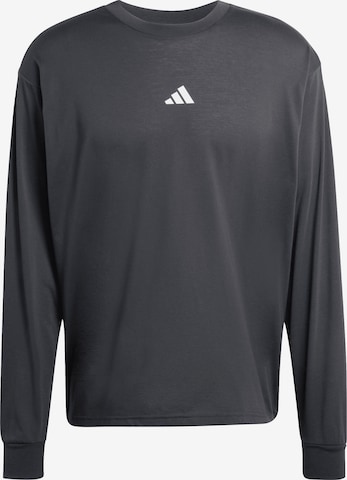 ADIDAS PERFORMANCE Αθλητική μπλούζα φούτερ 'RUNHARD' σε μαύρο: μπροστά