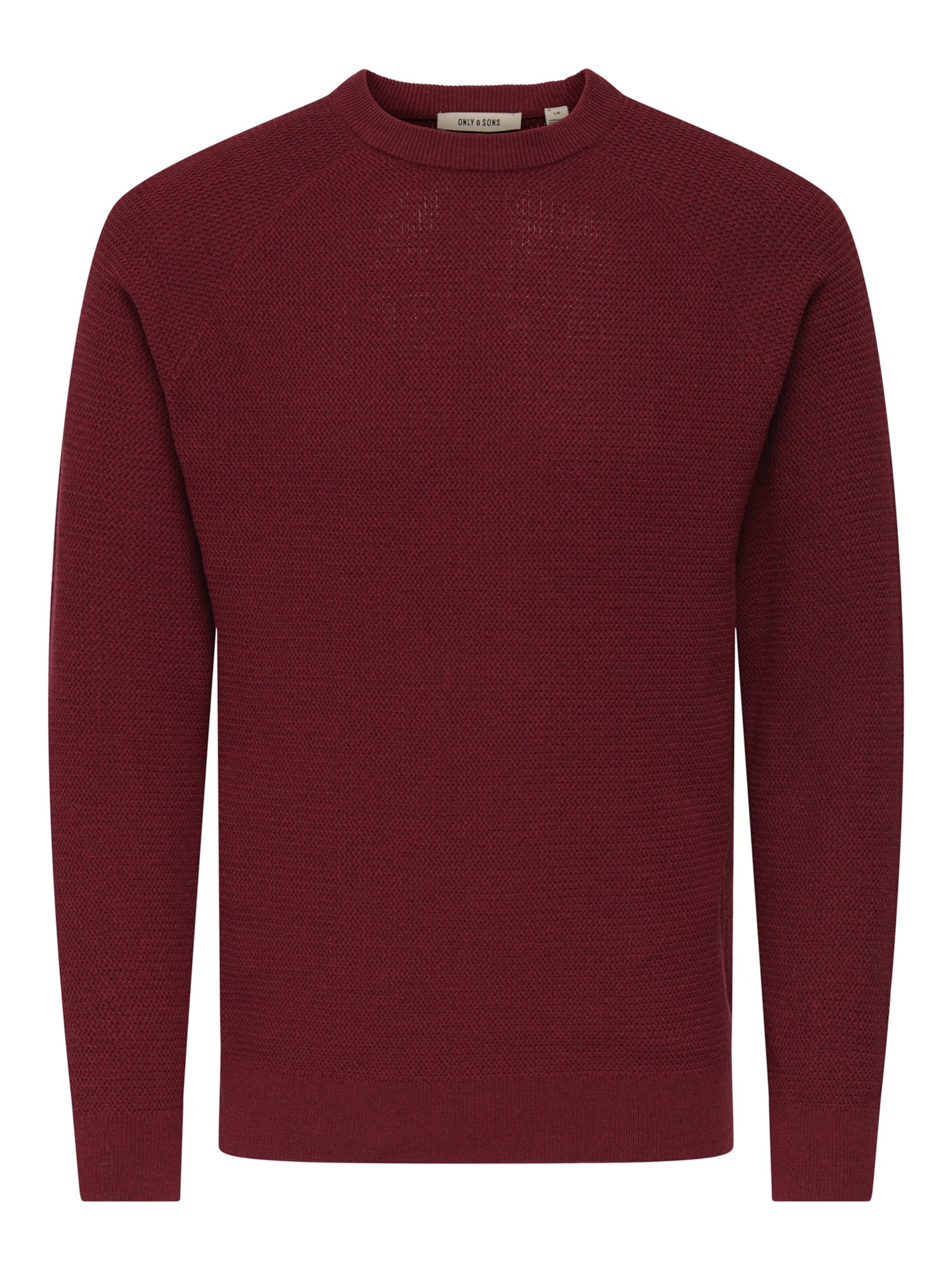 Only & Sons Sweater 'ONSHAY' in Red: front