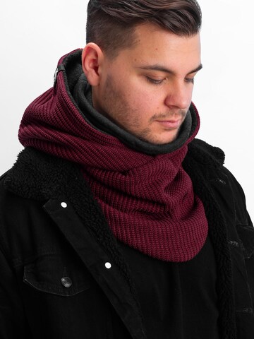 Manufaktur13 Scarf 'Hooded Loop' in Red