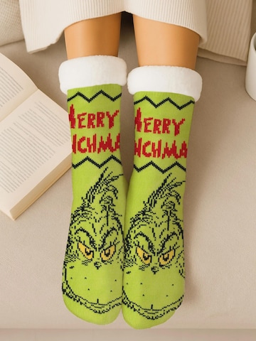 The Grinch Socken 'Hüttensocken Merry Grinchmas'‌‌‌‌‌‌‌‌‌‌ in Grün