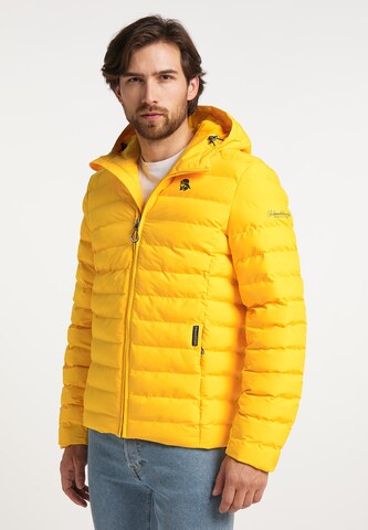 Schmuddelwedda Winter Jacket in Yellow: front