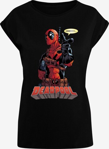 ABSOLUTE CULT T-Shirt 'Deadpool - Hey You' in Schwarz: predná strana