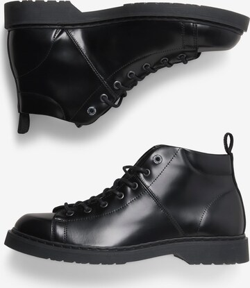 JACK & JONES Lace-Up Boots 'Fleming' in Black