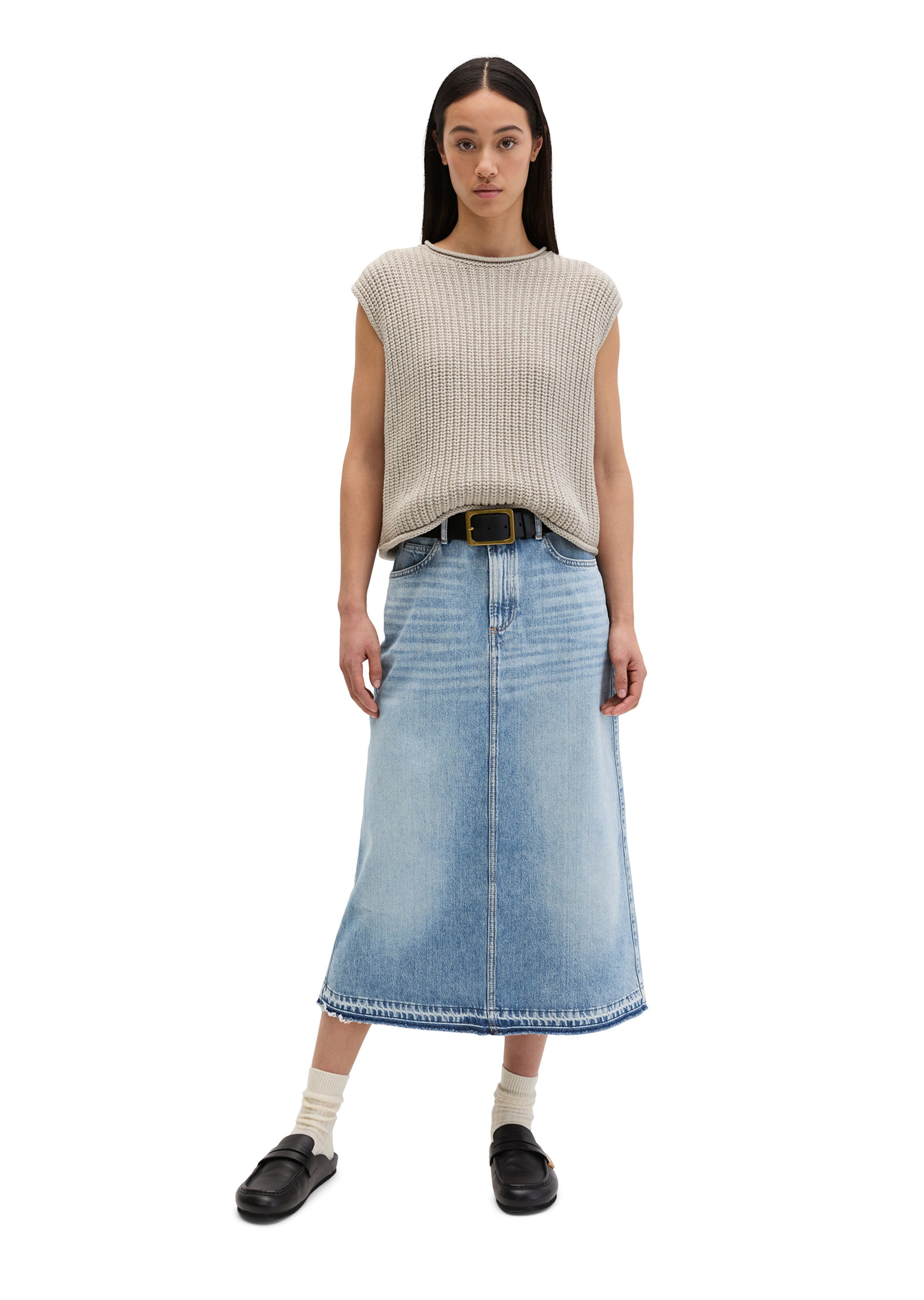 Jupe Marc O'Polo en bleu : devant