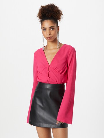 Gina Tricot Blouse 'Gunvor' in Roze: voorkant