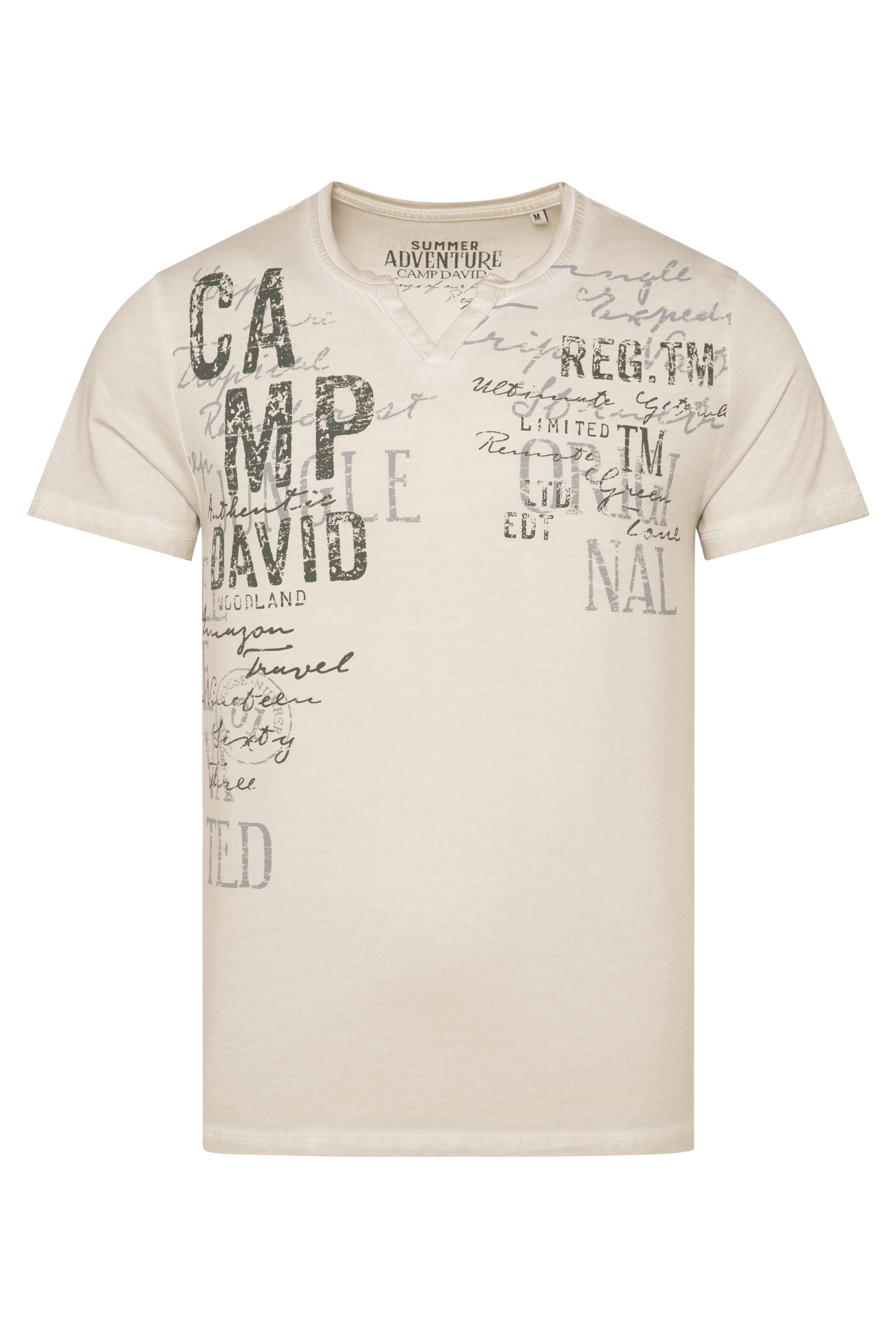 CAMP DAVID Póló - ezüst: elől