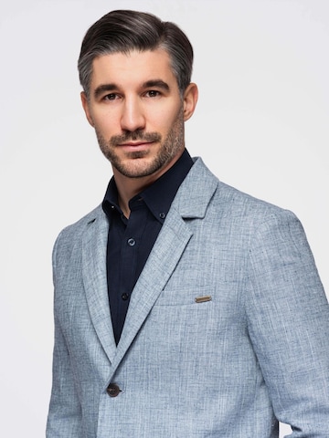 Coupe regular Veste de costume Ombre en bleu