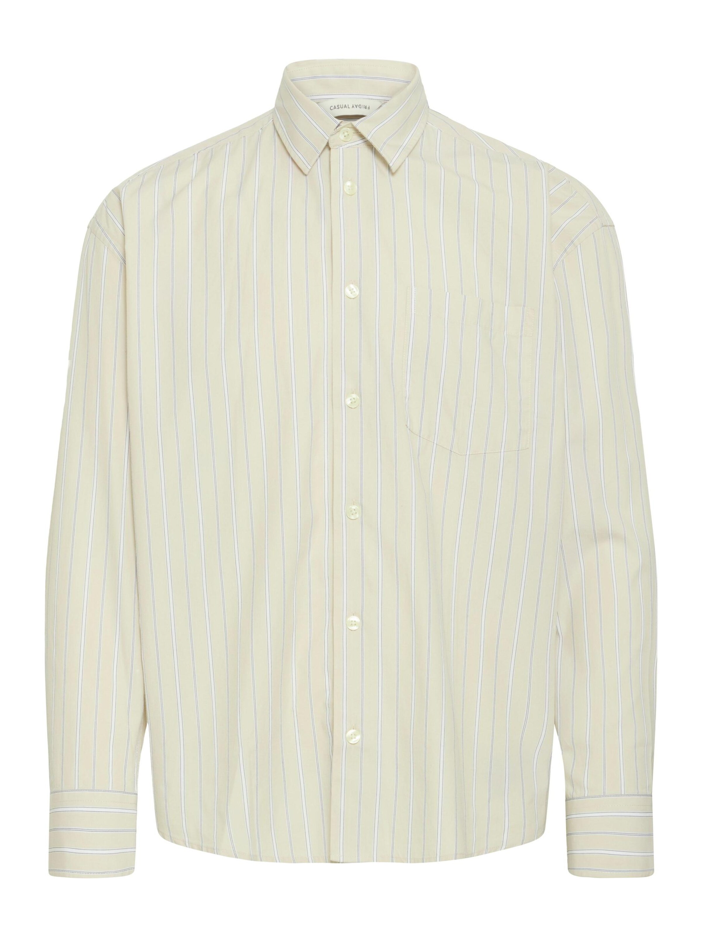 Casual Friday Langarmhemd ' CFMARTIS ' in Beige: Vorderseite