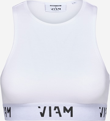 ABOUT YOU x VIAM Studio Top 'Decisive' in White: front