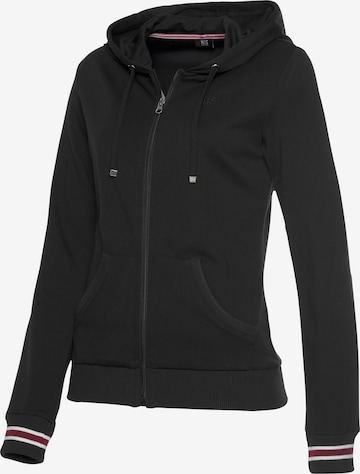 H.I.S Zip-Up Hoodie in Black