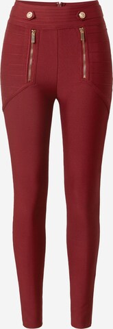 Karen Millen Skinny Spodnie w kolorze czerwony: przód