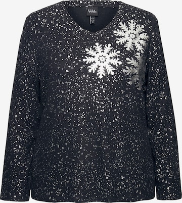 Ulla Popken Sweatshirt in Schwarz: Vorderseite