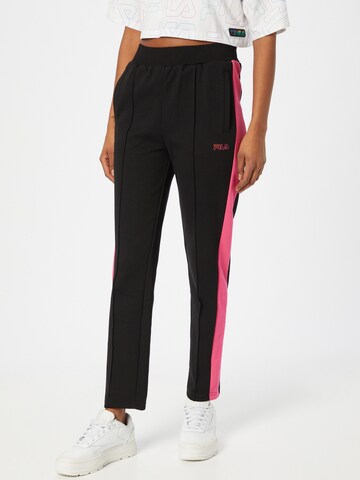 Regular Pantalon de sport 'Panju' FILA en noir : devant