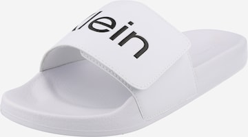 Calvin Klein - Zapatos abiertos en blanco: frente